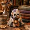 DIY-Nähset für Anfänger Halloween-Geist Patchwork-Set, Niedliches Puppen-Set mit vorgeschnittenen dekorativen Musterstoffen, Herbst-Feiertags-Bastel-Handgemachtes Geschenk,