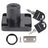 Cam Lock 19Mm Diameter 32Mm Length Black Zinc Alloy Drawer Lock for Office Files Cabinet Mailbox Desk Cupboard Tools Box Locker