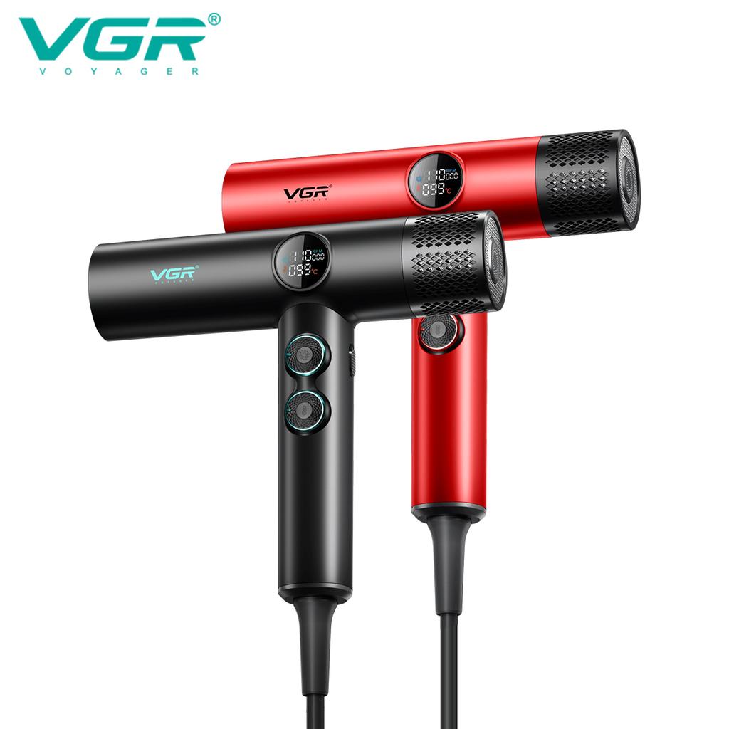VGR V-401 Vândut la Cald Uscător de Păr Fără Pale Profesionist Îngrijirea Părului Uscător prin Suflare Motor Fără Perii 110000 RPM Potrivit pentru Acasă Saloane cu Afișaj Digital LED