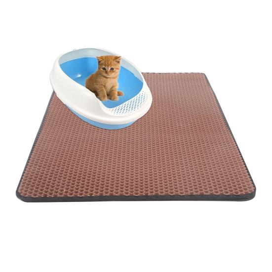 Double Layer Honeycomb Cat Litter Trapper Mat Pet Dog Pad Cushion Rug