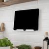 Universal Tablet Dock Acrylic Wall Mount Holder, Mounted Smartphone Stand, Kitchen Cable And Charging Hole Organizer for Living Room Office