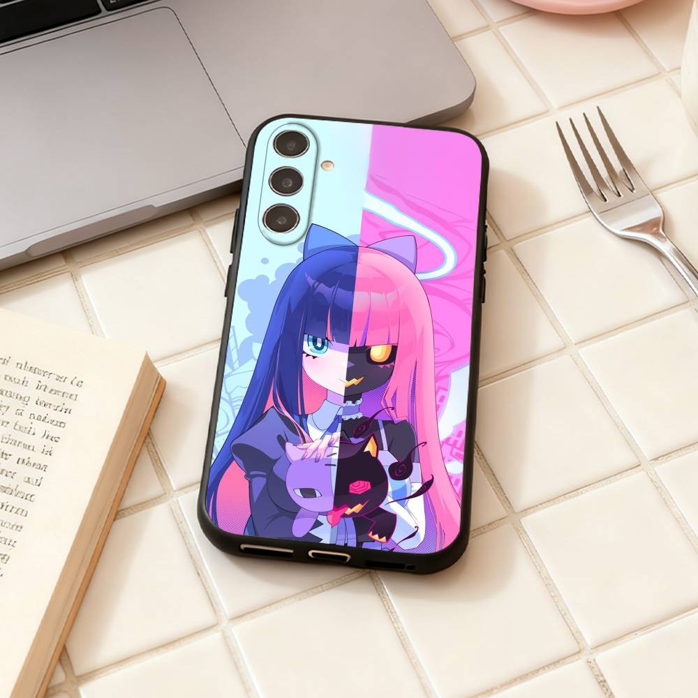 Panty and Stocking With Garterbelt phone Case For Samsung Galaxy A73,A72,A71,A70,A53,A52,A51,Others Soft Black Shell