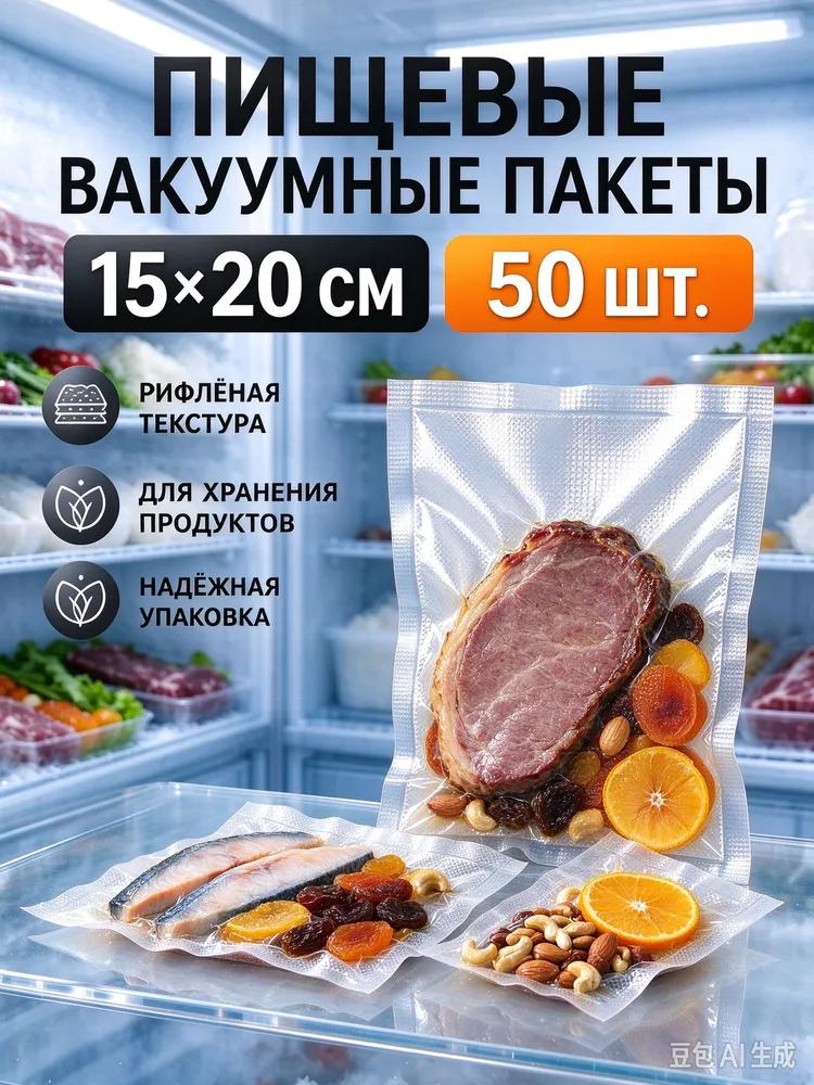 Food vacuum bags 7x10 cm 100 pcs for vacuum, corrugated bags for freezing and storing products