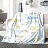 Customiz Name Personality Sumikko Gurashi Blanket Soft &Warm Sofa Office Bed Travel Lunch Break Blanket, Gift Suitable All Seasons