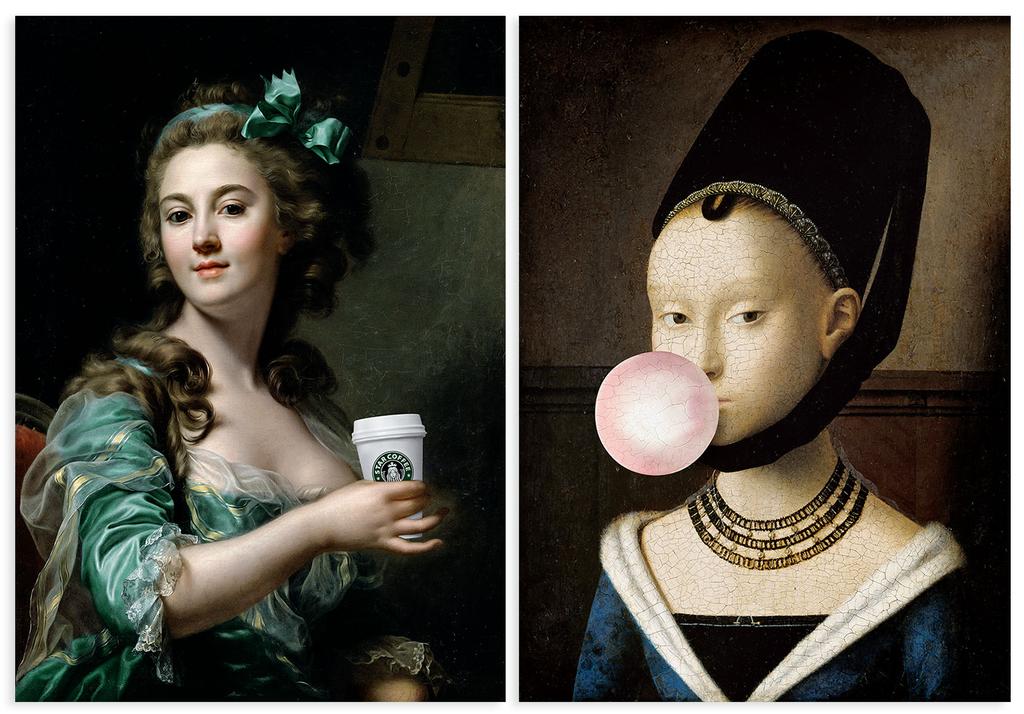 Set of Two Posters Coffee Gum