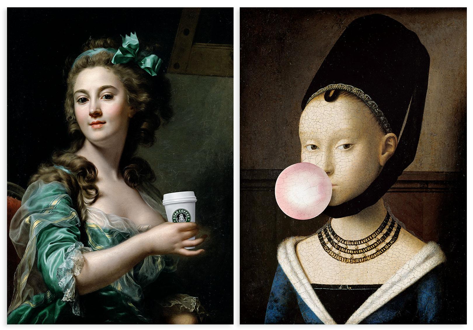 

Zestaw dwóch plakatów kawa guma 21x29,7 cm A4