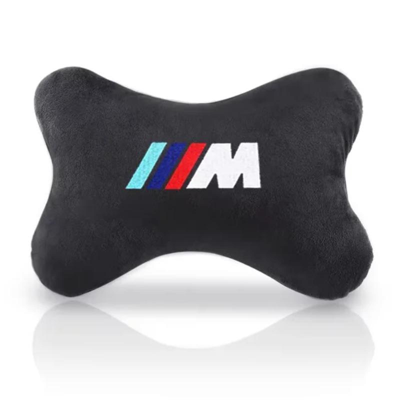 

1PCS Car Headrest Cover Auto Seat Cover Head Neck Rest Pillow For BMW M Power Performance M3 M5 X1 X3 X5 X6 E46 E39 E36 E60 E90