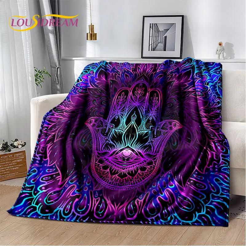 Cobertor de pelúcia macio Evil Eye Nazar Tree of Life, cobertor de flanela para sala de estar, quarto, cama, sofá, capa de piquenique para crianças