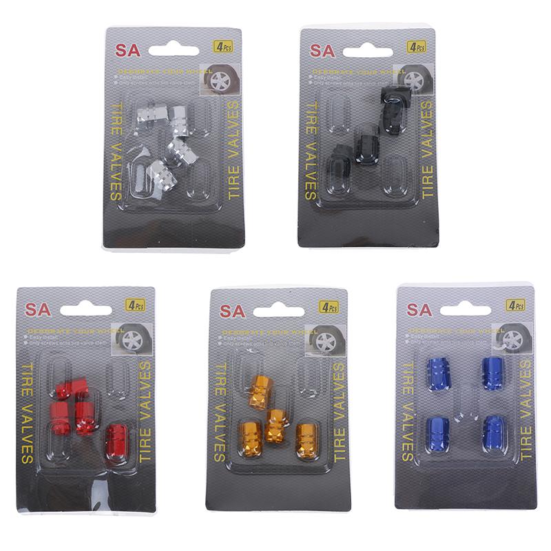 4Pcs Mini Tire Wheel Rims Stem Air Valve Caps Tyre Cover Car Truck Bike