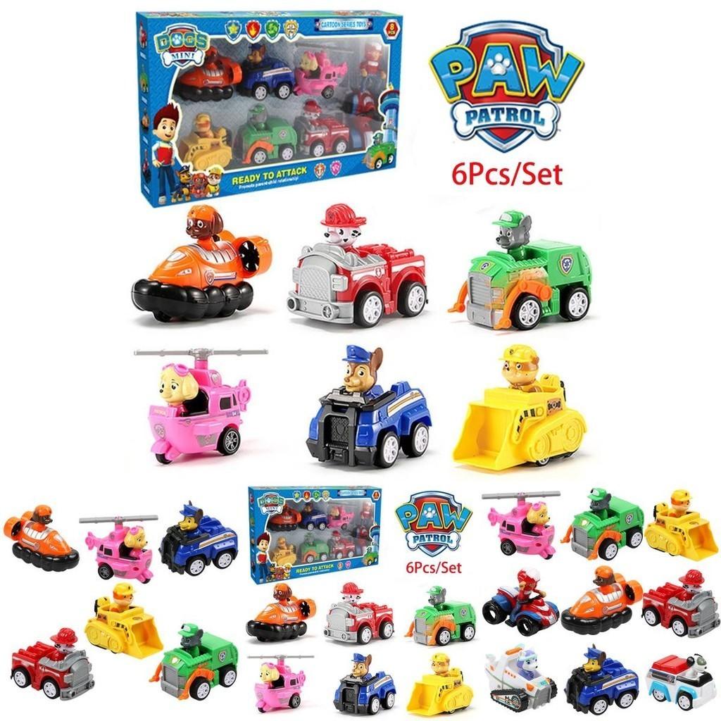 Authentic Paw Patrol Vehicles Set For Kids With Pull Back Action Perfect For Collections