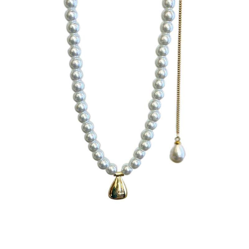 

Имитация Чокера Короткое Ожерелье Деликатное Ожерелье с Подвеской Стильное Украшение на Шею Идеально для Свадеб Вечеринок белый