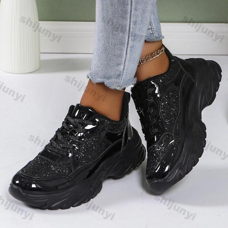 Women's Casual Sneakers Comfortable Anti Slip Sports Shoes Woman Breathable Soft Sole Platform Sneakers Plus Size 42