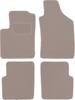 Beige Velvet Floor Mats For: Lancia Ypsilon III Hatchback (2011-)