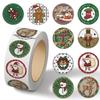 Cartoon Festival Gift Stickers - 500/Roll for Journals and Sealing