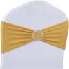 1Pcs Elegant Elastic Chair Back with Floral Bow Universal Chair Cover Buckle Sashes Chair Strap for Wedding Party Decor