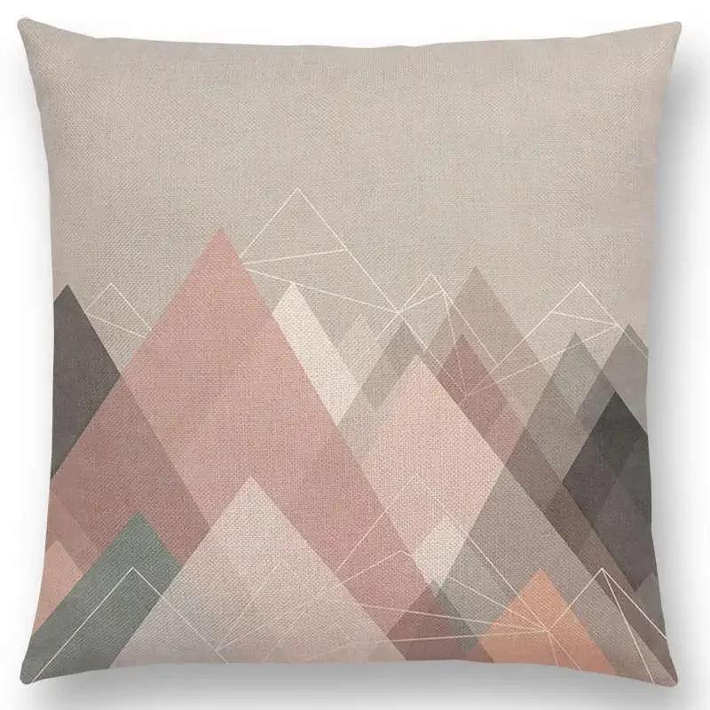 Neuestes Design Verfügbar Geometrische Texturen Grafischer Minimalismus Drucke Magischer Wald Kissenbezug