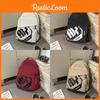Simple Capacity Big Backpack With Letter Decoration And Stripe Design For Daily