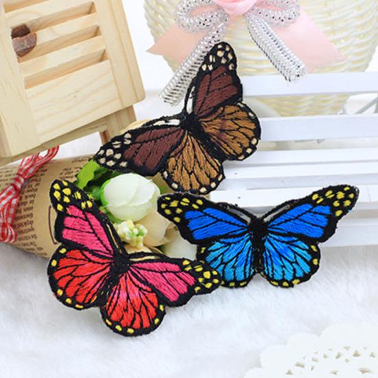 10Pcs/Set Butterfly Shape Clothes Sewing Patch Stickers Applique Clothing Decor