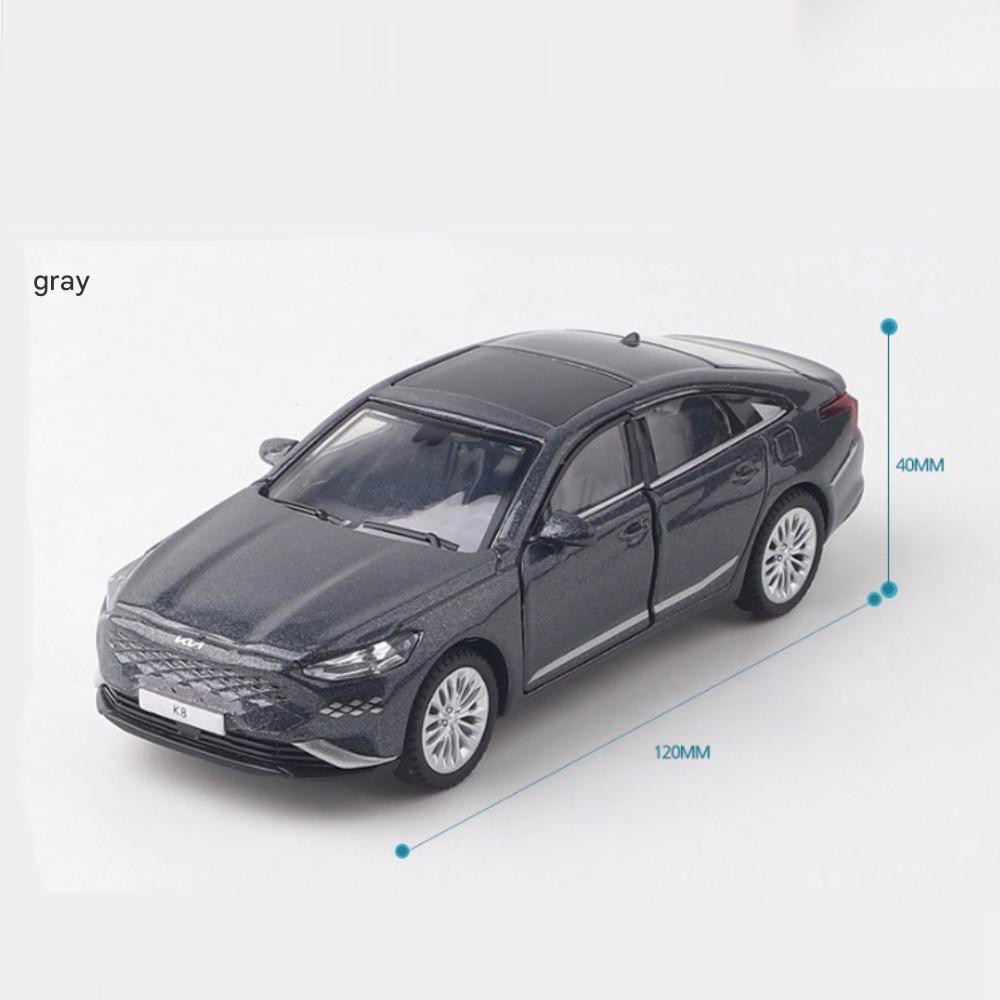 Серия литых мини-машинок Kia 2022 K8 (Вариант 2 цвета), 1 кусок серый