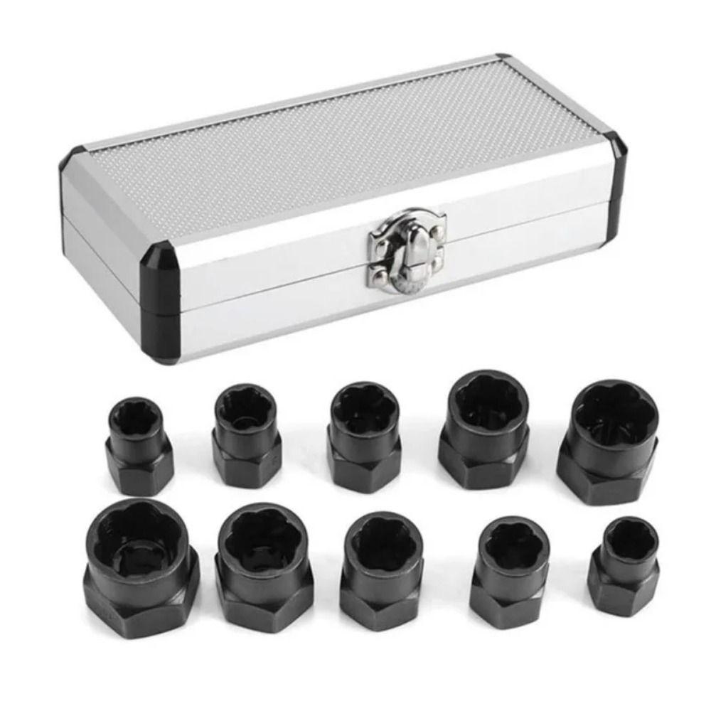 Sechskant Design Bolzenabzieher Set Verschleißfeste Schraubenentferner Werkzeug Beschädigte Bolzen