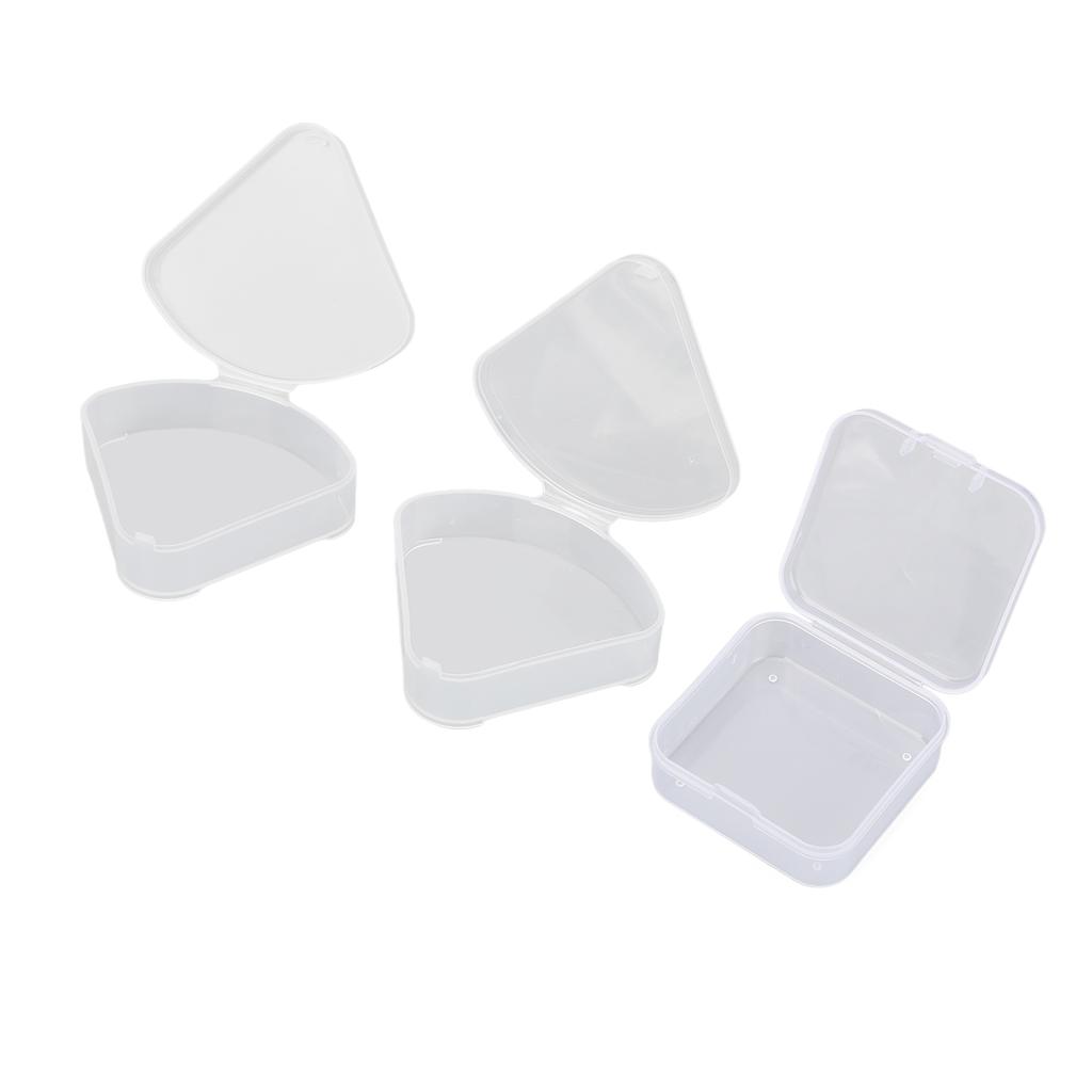 4pcs Makeup Puff Sponge Holder Case Different Shape Transparent Portable Waterproof Puff Protective Container