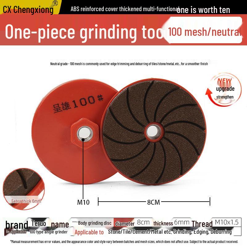 Ettstykke Marmorstein Flis Polering & Avgrading Slipeskive for Vinkelsliper