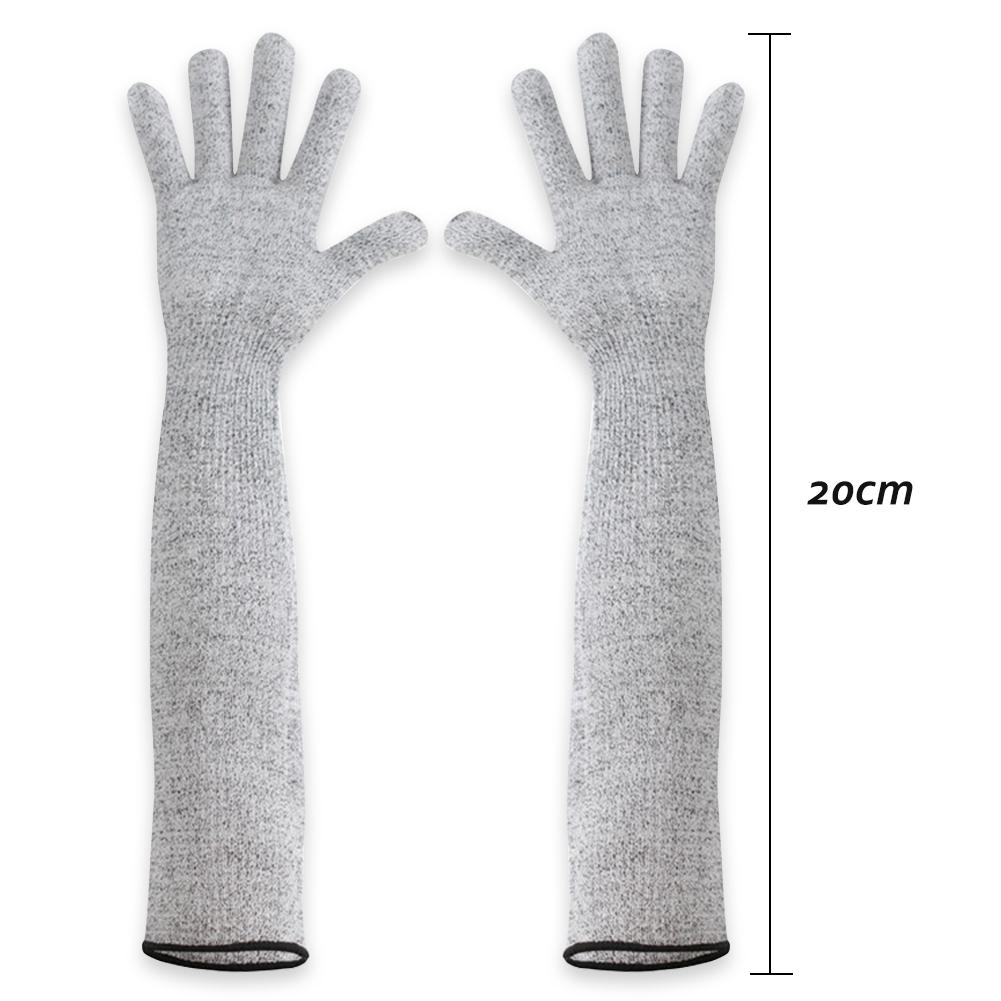 

1PC Level 5 HPPE Cut Resistant Arm Sleeve Breathable Skin-friendly Food Grade Material Cut-Resistant Arm Sleeve for Outdoor Work