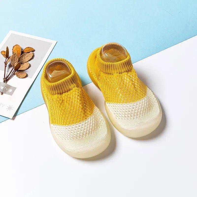 Newborn Baby Shoes Breathable Mesh Kid First Walkers Indoor Socks shoes Toddler Boy Crib Anti-slip Floor Infant Girls Sock 0-4Y