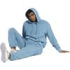 Reebok Sweatshirts Unisex Blue Hooded Moderate Regular HS9142