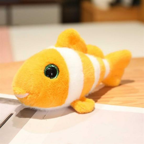 Marine Animal Plush Toys: Crab, Shark, Clownfish, Octopus - Aquarium Souvenirs & Claw Machine Prizes