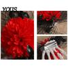 Halloween Hair Jewelry Gothic Skeleton Hand Flowers Clip with Black Mesh, Decorative Pins Skull Bone Claw Hairpin for Girls,Women, Party Costume