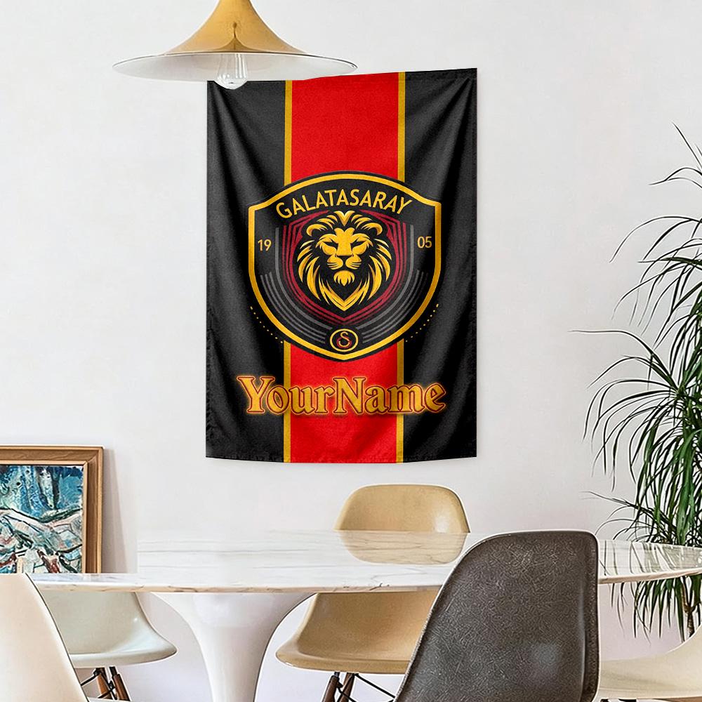 Galatasaray Custom Your Name Wall Decor Tapestry Art For Pet Memorial Birthdaywedding Party Backdrop Family Gift