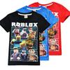 Roblox Game Character Children Roblox Print Cotton Short Sleeve Casual T Shirt