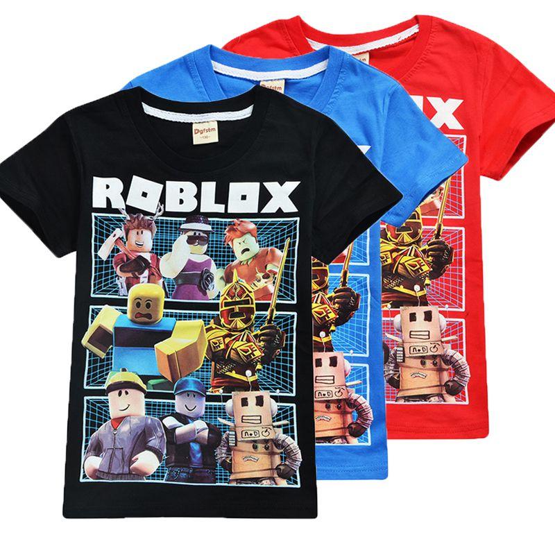 Roblox Game Character Children Roblox Print Cotton Short Sleeve Casual T Shirt