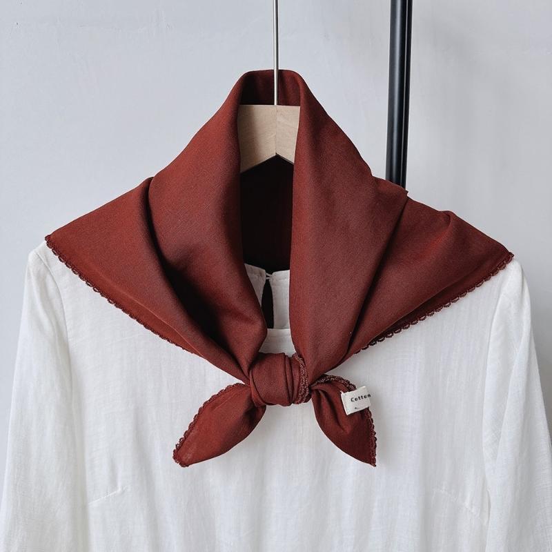 Solid Color Knitted Triangular Scarf Soft Multi-Functional Headscarf Coldproof Windproof Neck Warmer Autumn And Winter