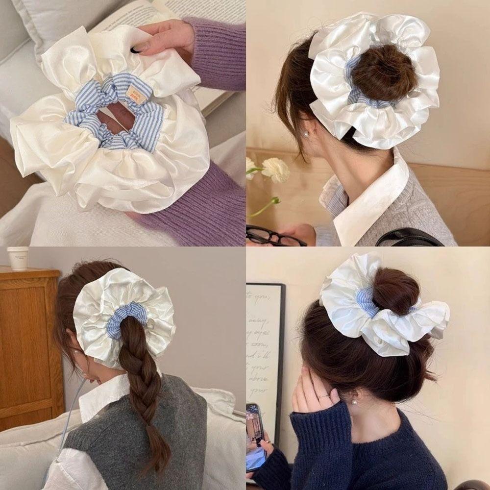 Extra Large Hair Scrunchie High Elasticity Ponytail Holder Kawaii Hairband