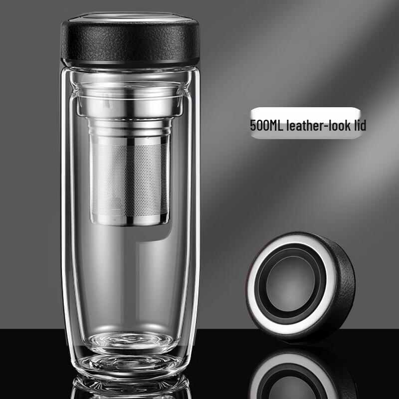 Shangqi High-Temperature Borosilicate Glass Tea Infuser Mug 500ml