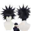 Halloween Anime Jujutsu Kaisen JJK Fushiguro Megumi Kurzes Schwarzes Cosplay Synthetikhaar Perücke
