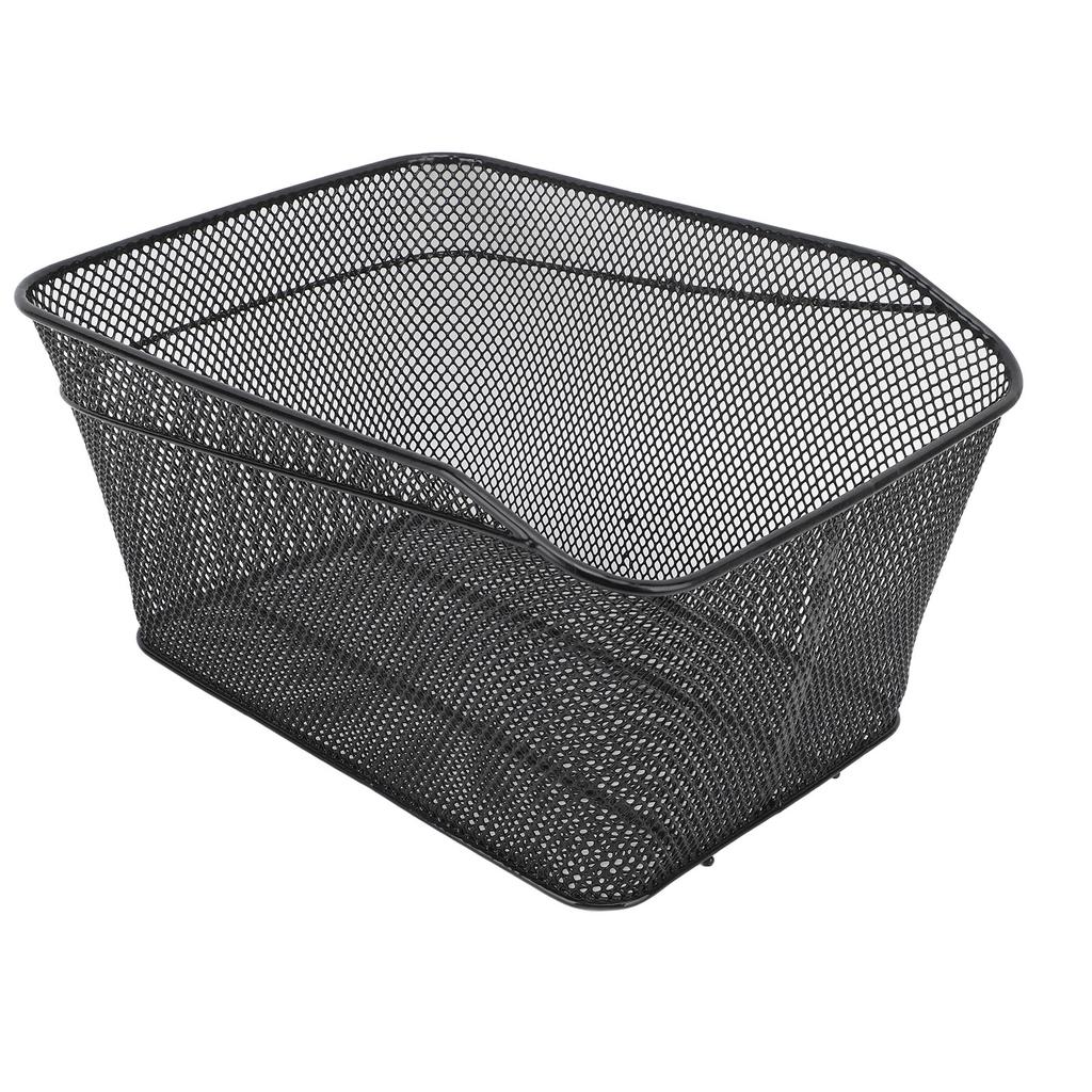 Rear Bike Basket High Strength Metal 44lb Load Bearing Large Capacity Metal Bike Basket Rear for Replacement Storage