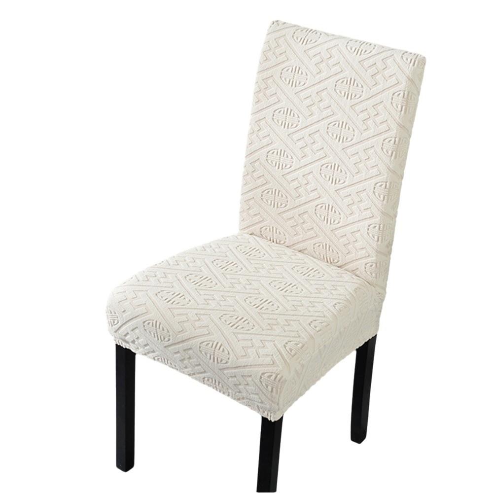 Elastic Stretch Dining Chair Cover Jacquard Chair Cushion Cover Waterproof Seat Covers Chair Protectors
