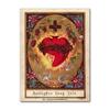 Art Print Mary Religious Canvas Painting Abstract Christian Wall Decor for Home Vintage Sacred Heart of Jesus