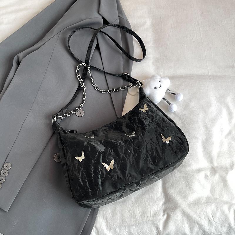 Damen-Tragetasche mit großem Fassungsvermögen, neue Freizeittasche mit Kette für den Herbst 2025, Klassentasche für Studenten, Umhängetasche