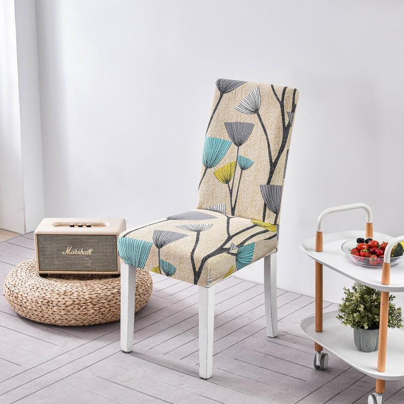 1/2/4/6Pcs Dining Chair Cover Print Elastic Chair Slipcover Case Stretch Chair Covers For Wedding El Banquet