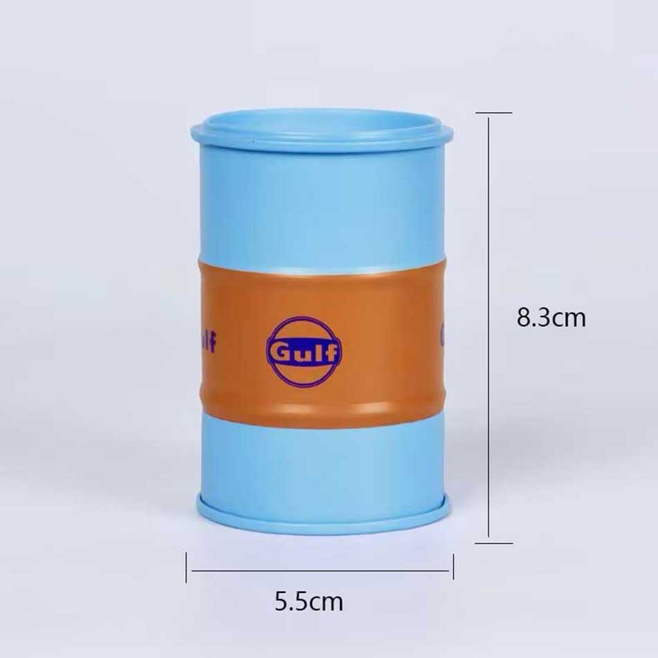 Iron Mini Oil Drum Model Chemistry Oil Drum Model Car Model Storage Box Desktop Decoration War Games Scene Model for Xmas Gifts