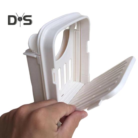 Cortadora de pan para pan casero, guía para cortar pan plegable, cortadora de pan de 3 tamaños, cortadora de pan fino, cortadora de pan manual para bagels de cocina