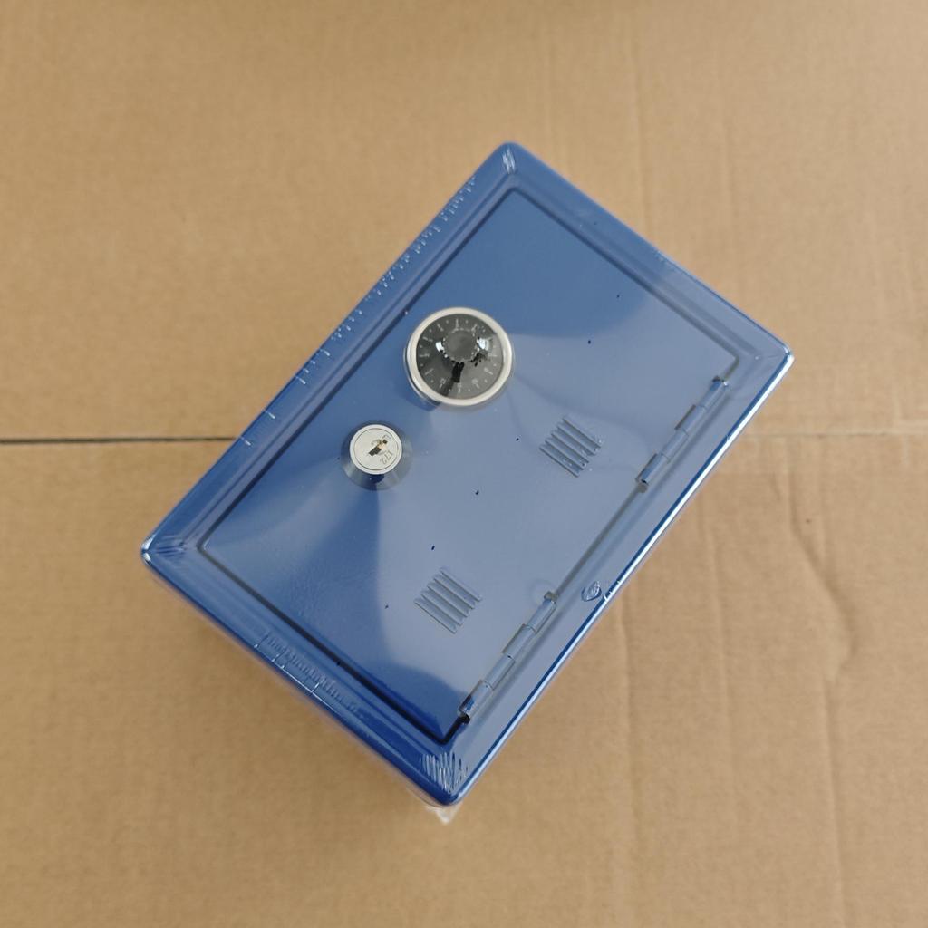 Compact Creative Piggy Bank with Lockable Coin Compartment and Key Storage