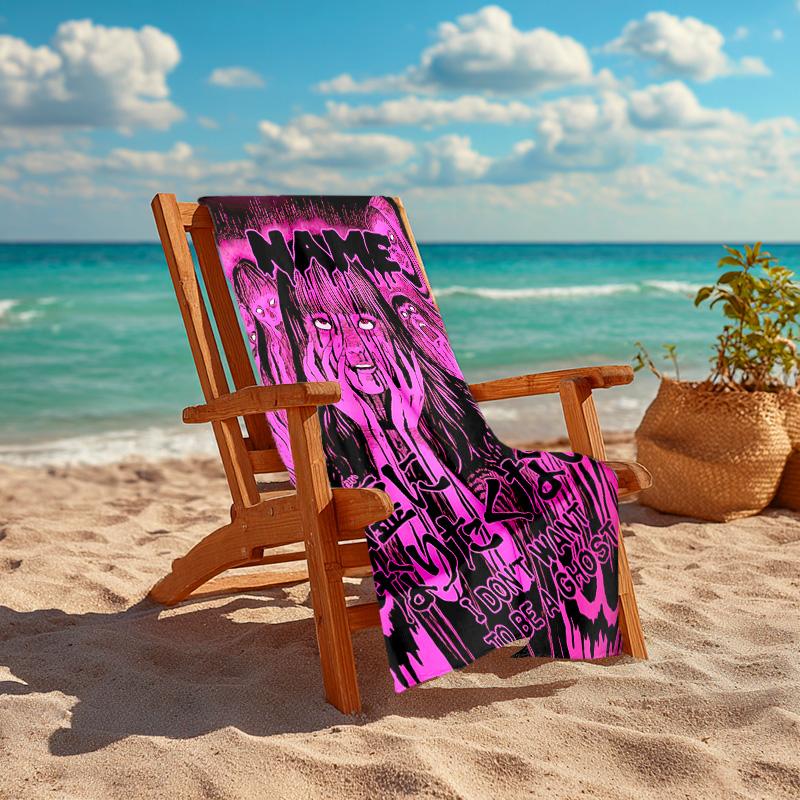 Personalized Customized Proof Beach Towel with Tomie Kawakami Pattern - Soft, Absorbent,quick-drying,perfect Swimming,camping&bathing