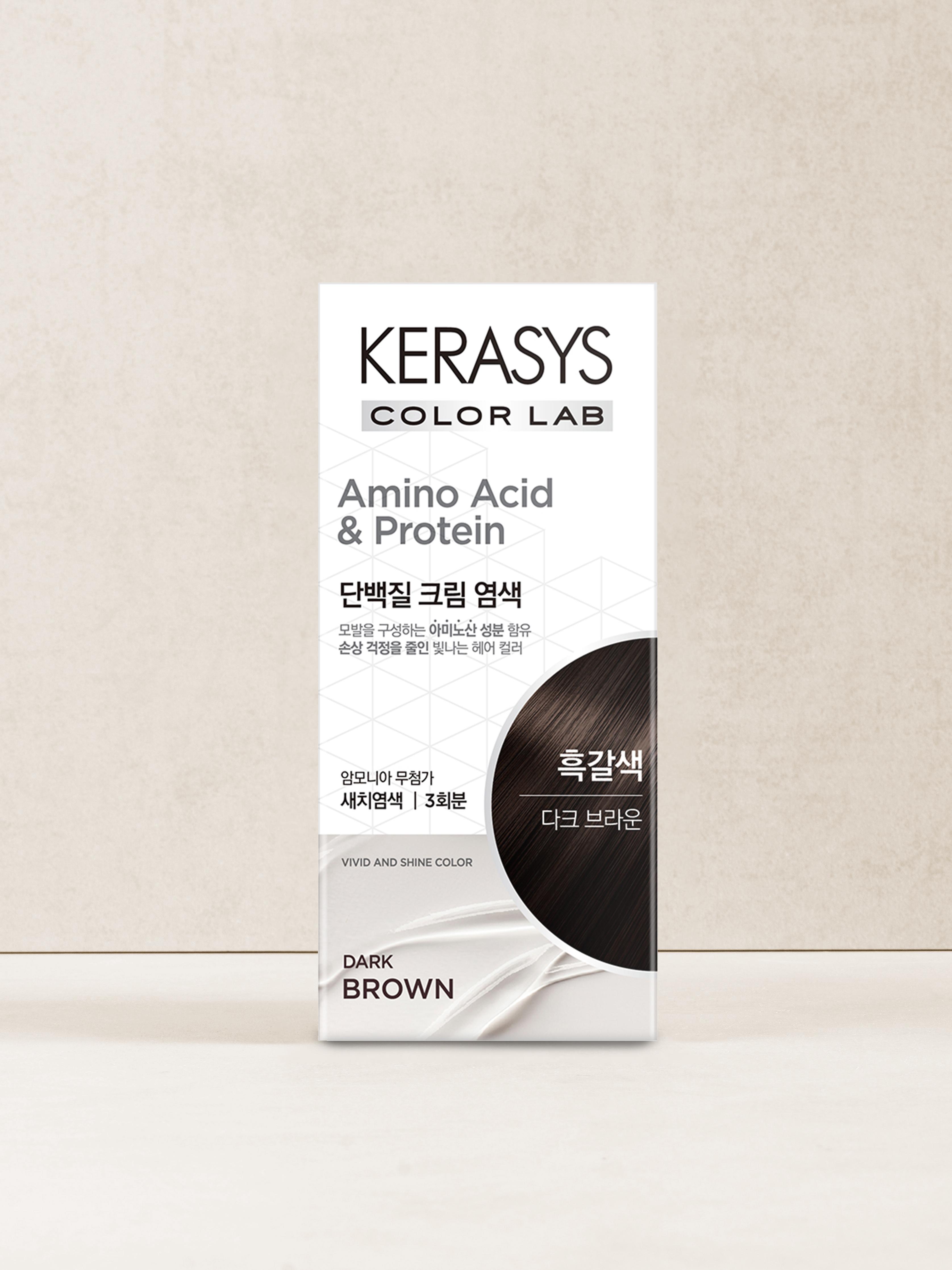 Kerasys Protein Cream Hair Dye - Dark Brown 1ea