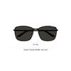 Balenciaga Logo Print Square Sunglasses Unisex sunglasses BB0280SA-001