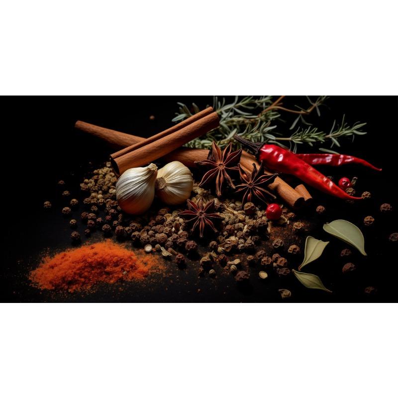 Hamburger Spices and Herbs Pizza Hot Dog Coffee Poster Canvas Painting Print  Kitchen Art Restaurant Wall Home Decor